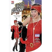 Flapper jurk rood 20&apos;s - thumbnail