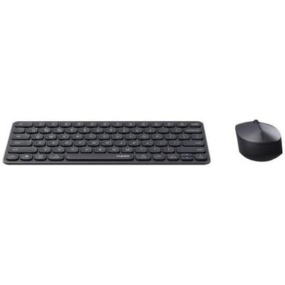 Rapoo 9010M Multi-mode Wireless Ultra-Slim Desktop Set Toetsenbord Zwart