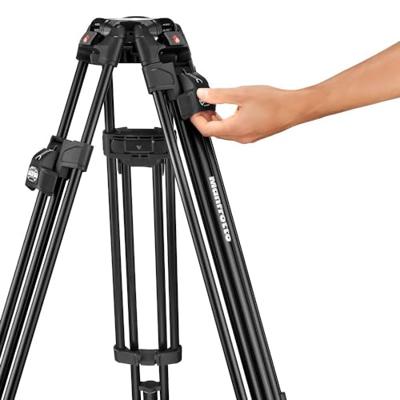 Manfrotto MVK504XTWINFA 504X Video Head + aluminium Fast Twin Leg statiefkit