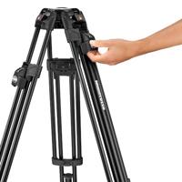 Manfrotto MVK504XTWINFA 504X Video Head + aluminium Fast Twin Leg statiefkit - thumbnail