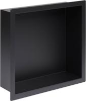 Saqu Shine inbouwnis 30x10x30cm mat zwart - thumbnail