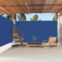 VidaXL Windscherm uittrekbaar 200x600 cm blauw - thumbnail