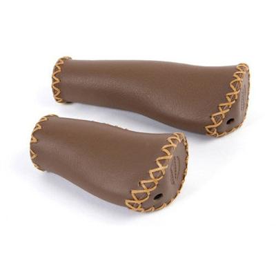 Velo leer ergo 92/135mm donkerbruin fiets handvat