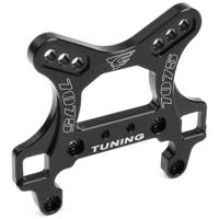 Team Corally - Shock Tower - Front - Swiss Made 7075 T6 - 5mm - Hard Anodised - Black - Made In Italy - thumbnail