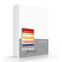 Romanette Luxe Dubbel Jersey Hoeslaken - Wit 80/90/100 x 200/210/220 cm 80/90/100 x 200/210/220 cm - thumbnail