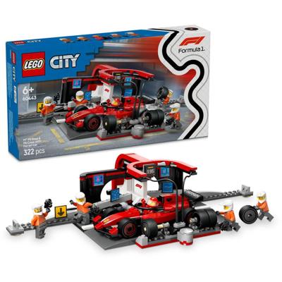 LEGO® CITY 60443 F1 ® boxstop met boxenboog en Ferrari-flitzer