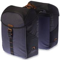 Dubbele fietstas Basil Miles Double Bag 34 liter 34 x 19 x 43 cm - zwart/grijs - thumbnail