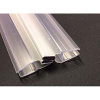 Riko universele magneetstrip deur 6 mm transparant lengte 197 cm - thumbnail