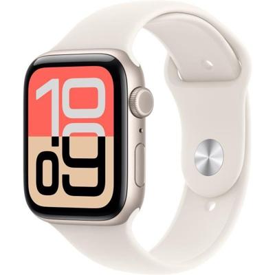 Apple Watch SE 3 GPS + Cellular - 44 mm - Starlight aluminium kast - Starlight sportband - M/L Apple Watch SE 3 GPS + Cellular - 44 mm - Starlight aluminium kast - Starlight sportband - M/L