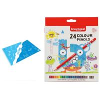 Tekeningenboek A3 papier 40 vel met 24 kleurpotloden - Schetsboeken - thumbnail