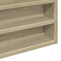 Vitrinekast 100x8,5x58 cm bewerkt hout sonoma eikenkleurig - thumbnail