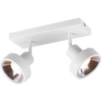 LED Plafondspot - Trion Leonida - GU10 Fitting - 2-lichts - Rechthoek - Mat Wit - Aluminium - thumbnail