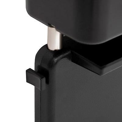 VidaXL Armsteun universeel 23x8x(30-38) cm abs zwart - thumbnail