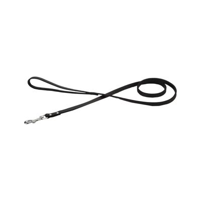 Hondenriem van leer 130cm x 12mm zwart Hondenriem van leer 130cm x 12mm zwart