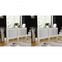 Radiatorombouw 2 st 172 cm MDF wit - thumbnail
