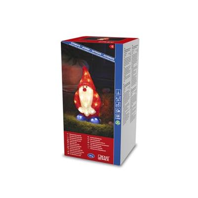 Konstsmide 6242-103 Acryl figuur Energielabel: G (A - G) Kerstman Warmwit LED Rood, Wit