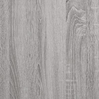 Platenkast 84,5x38x48 cm bewerkt hout grijs sonoma eikenkleurig