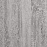 Platenkast 84,5x38x48 cm bewerkt hout grijs sonoma eikenkleurig - thumbnail