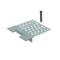 Gebr. Bodegraven RB spijkerplaat - met spanhuls - 117x126x1,5 mm - verzinkt - thumbnail