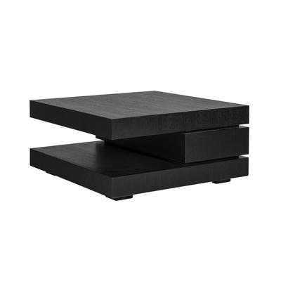 Richmond Salontafel 'Oakura' Eikenhout 90 x 90cm, kleur zwart Richmond Salontafel 'Oakura' Eikenhout 90 x 90cm, kleur zwart