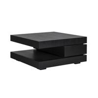 Richmond Salontafel 'Oakura' Eikenhout 90 x 90cm, kleur zwart - thumbnail