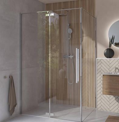 Saqu Trophy douchecabine met draaideur incl. antikalk 120x120x203cm chroom