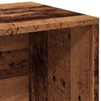 LP Opbergbox 69,5x34x36 cm bewerkt hout oud houtkleurig - thumbnail