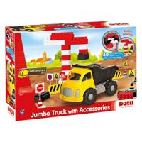 Dolu Jumbo Bouwtruck met Accessoires 40-delig - thumbnail
