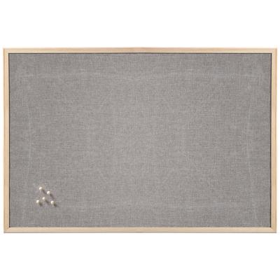 Zeller prikbord|memobord - grijs - 60 x 80 cm - textiel - groot