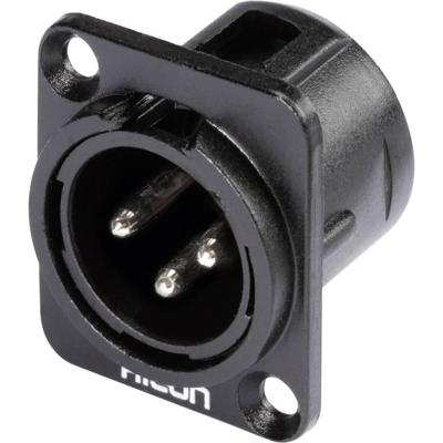 HICON XLR mounting plug 3-pin HI-X3DM-M HICON XLR mounting plug 3-pin HI-X3DM-M