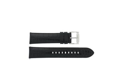 Horlogeband Armani AR2411 Leder Zwart 22mm Horlogeband Armani AR2411 Leder Zwart 22mm
