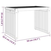 Tuin Bijzettafel Bruin 50 x 32.5 x 35 cm Massief teakhout - thumbnail