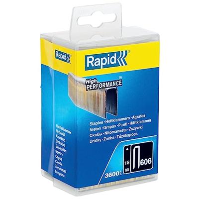 Rapid Smalrugnieten 606/18mm Gegalvaniseerd kunststof box (3600 stuks)
