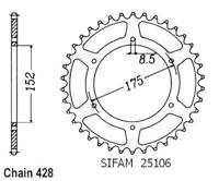 ESJOT Chain wheel 428 55z steel black - thumbnail