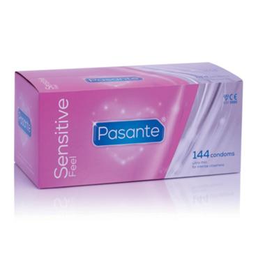 Pasante Feel (Sensitive) Dunnere Condooms 144 stuks (grootverpakking)