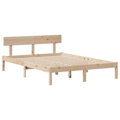 Bedframe zonder matras massief grenenhout 120x190 cm