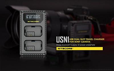 Nitecore Sony NP-FW50 dubbel lader