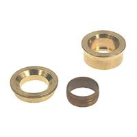 Bonfix knelkoppeling - Verloopset 1-delig / 3-delig - 28mm x 15mm - Messing - thumbnail