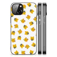 Back Case voor Apple iPhone 13 | iPhone 14 Katten Emojis - thumbnail