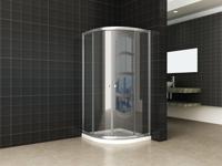 Wiesbaden Douchecabine kwartrond 100x100x190 cm 5 mm Helder Glas - thumbnail