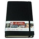 Schetsboek talens art creation zwart 13x21 cm | 5 stuks - thumbnail