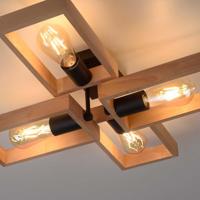 Just Light Landelijke plafondlampFranky 4-lichts - 15656-18 - thumbnail