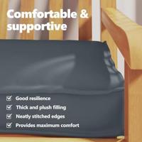 VidaXL Palet kussen antraciet 180 x 40 x 8 cm oxford stof - thumbnail