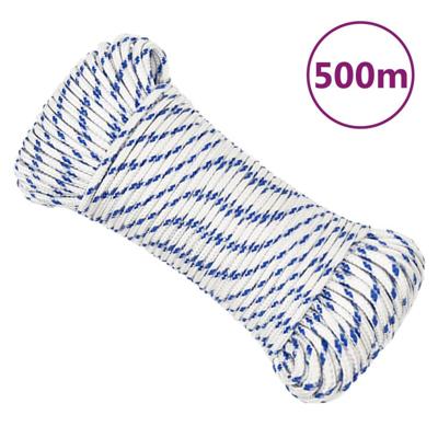 VidaXL Boot touw 3 mm 500 m polypropyleen wit VidaXL Boot touw 3 mm 500 m polypropyleen wit