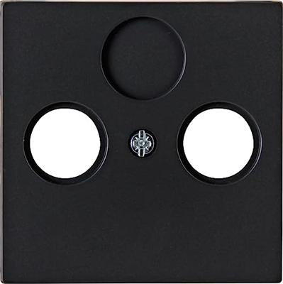 KOPP - Afdekplaat/Centraalplaat - Athenis HK07 - Televisie/Radio - Coax - Mat Zwart