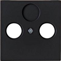 KOPP - Afdekplaat/Centraalplaat - Athenis HK07 - Televisie/Radio - Coax - Mat Zwart - thumbnail