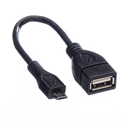 VALUE USB 2.0 Kabel, USB A Female - Micro USB B Male, OTG, 0,15 m
