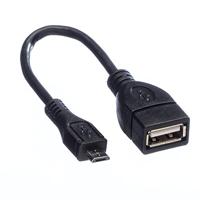 VALUE USB 2.0 Kabel, USB A Female - Micro USB B Male, OTG, 0,15 m - thumbnail