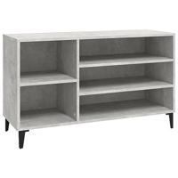 VidaXL Schoenenkast 102x36x60 cm bewerkt hout betongrijs - thumbnail