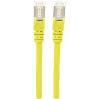 Intellinet 737104 RJ45 Netwerkkabel, patchkabel CAT 6A S/FTP 20.00 m Geel Folie afscherming, Afscherming gevlochten, Halogeenvrij 1 stuk(s) - thumbnail